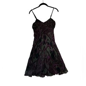 Vintage Y2K Eva Blue Babydoll Fairy Dress Beaded Straps WhimsyGoth Size 4